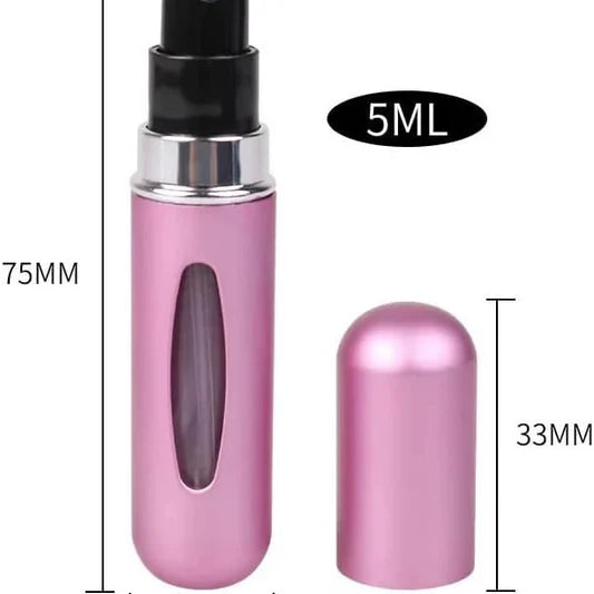 Refillable Travel Perfume Spray Bottle – Mini Atomizer Pump for Scent